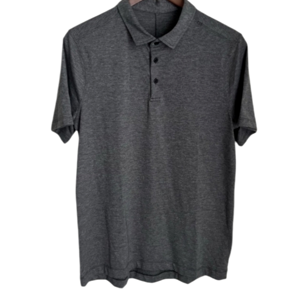 Lululemon Evolution Polo Heathered Short Sleeve Shirt